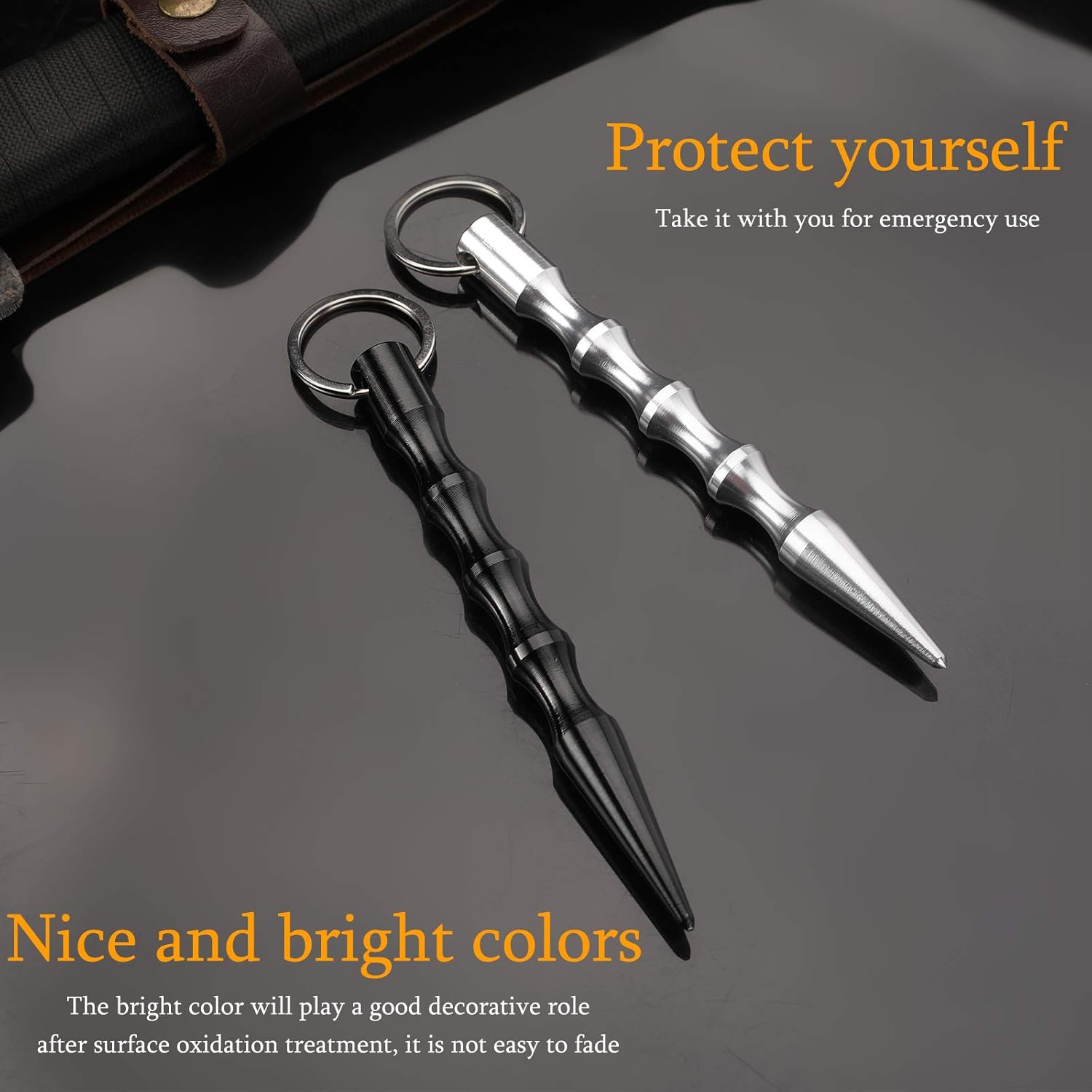 Hand-held Aluminum Keychain Tool Sturdy Key Chain Tools for Key Hanging Parcels Carrying 2pc : Sports & Outdoors