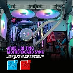 Vetroo V240 White Liquid CPU Cooler 240mm
