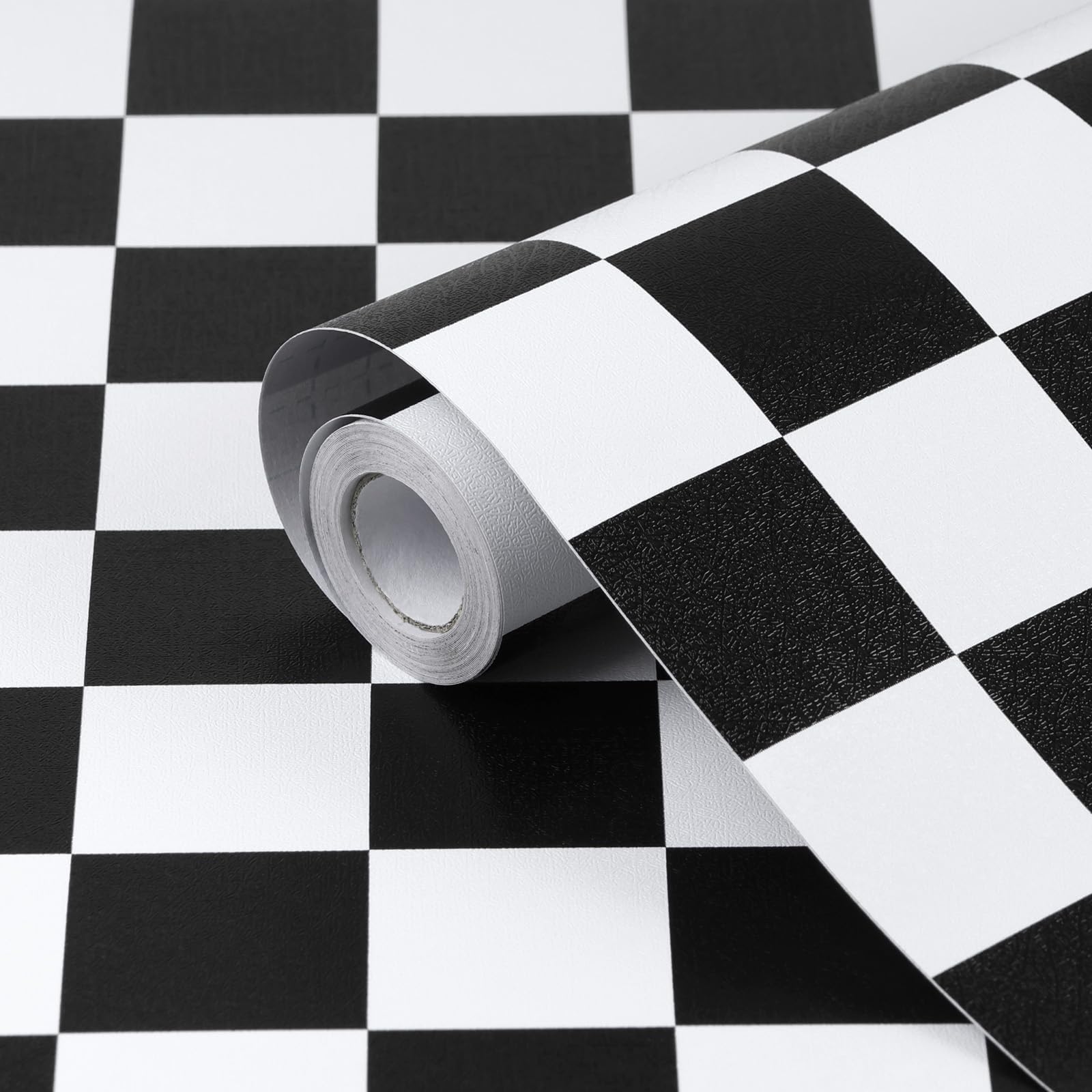 Photo 1 of Amiya Checkered Wallpaper Peel and Stick Black White Mosaic Checkerboard Contact Paper 17.3”X80”Modern Self Adhesive Vinyl Removable Wall Paper for Shelf Liner,Classroom,Cabinets,Living Room