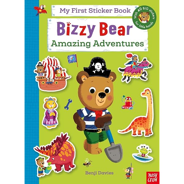 英語絵本　しかけ絵本　Bizzy Bear ビジー・ベアシ 16冊(バラ売り可) Bizzy Bear: My First Sticker Book Animals: Benji Davies