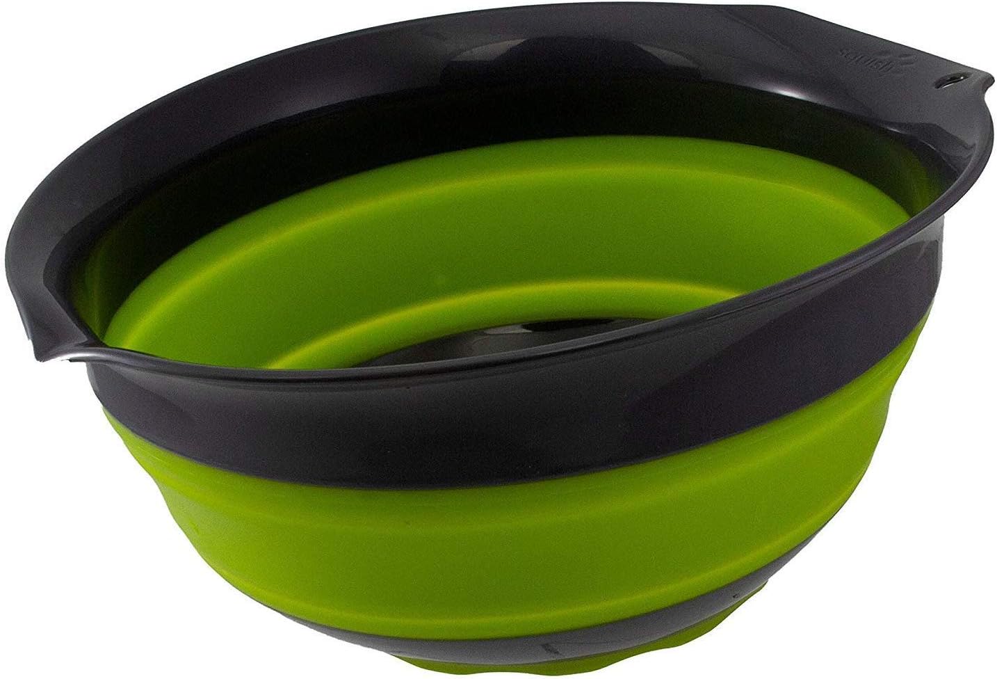 Squish 5 Quart Collapsible Mixing Bowl Green & Gray Bakeware tried