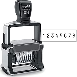 Rubber Stamp Creation Heavy Duty Numberer, 8 Digit
