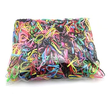 1000pcs Colorful Disposable Rubber Band Baby Girls Hair Tie Hair