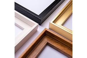 YIVIVEN Floater Frame for Canvas Painting Assembled, 7/8" deep Canvas Floater Frame, Floater Frames, Canvas Floating Frame, Floating Canvas Frame, Canvas Frame Kit, Canvas Art Frame(9"x12", Gold)