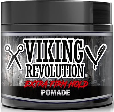 Viking Revolution Hair Pomade Extreme Hold Men Water Based High Shine Wax 118ml