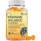 Feminine Balance Gummies, Probiotics Gummies for Women - pH Balance, Odor Control, Vaginal Flora & Digestive Health - Vaginal Probiotic with Vitamin C for Immune, Hawaiian Pineapple Flavor, 90 Gummies