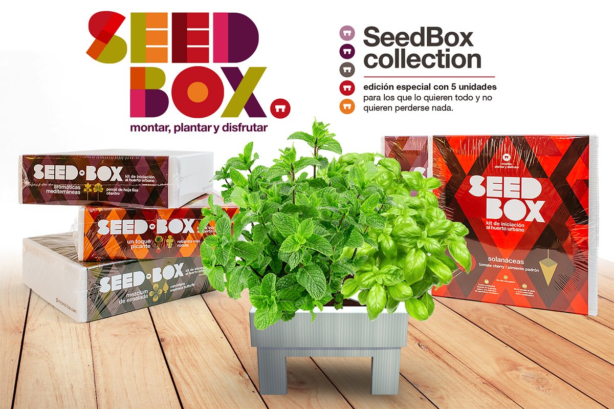 SEED BOX KIT HUERTO URBANO SOLANACEAS TOMATES CHERRY PIMIENTOS DE ...