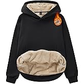 MAGCOMSEN Womens Fleece Hoodie Sherpa Sweatshirt Warm Long Sleeve Shirts Hooded with Pockets Casual Loose Fit