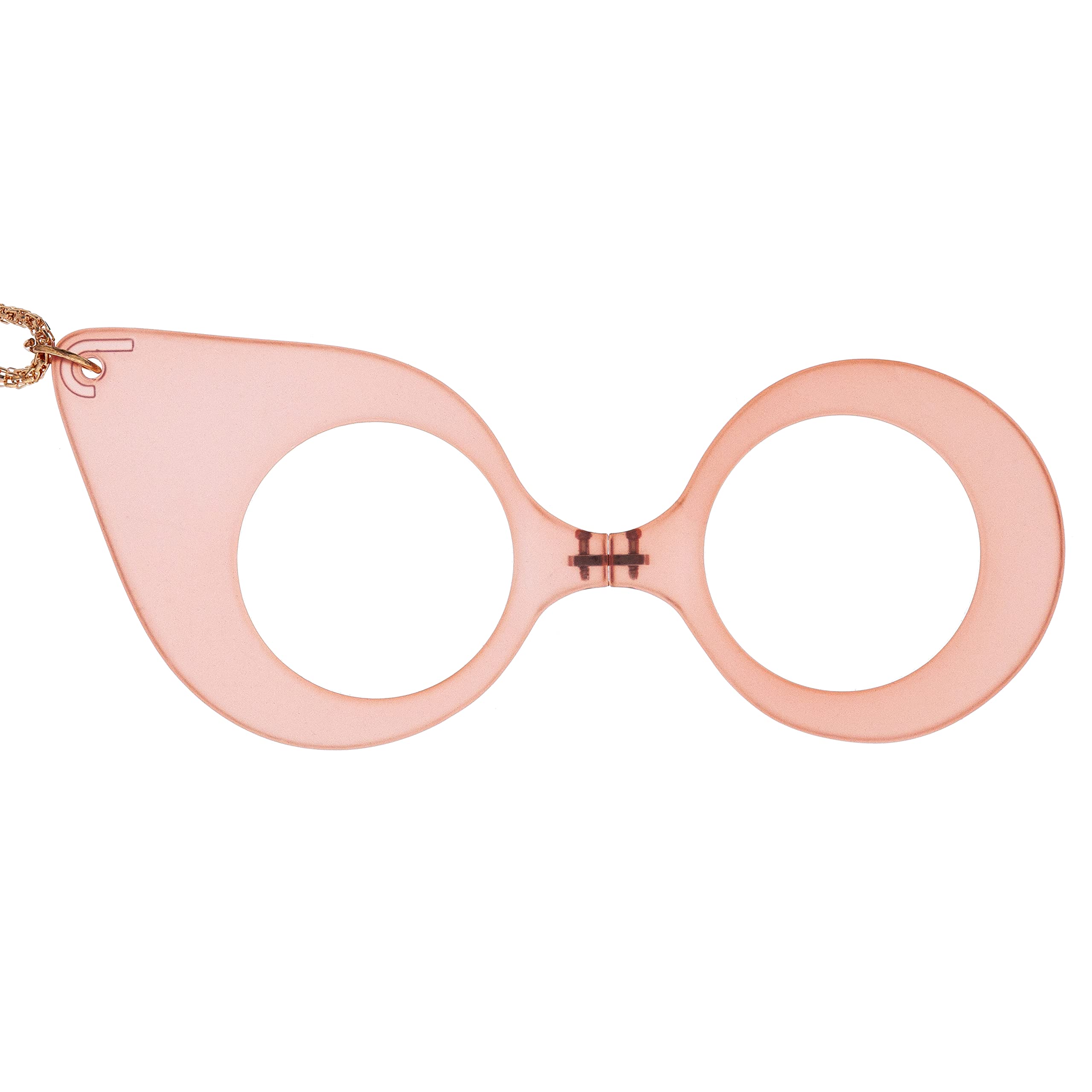 CherryDIDINSKY Reading Glasses or Magnifying Glass. Increase Pendant with Chain. Binocular without Sideburns for Men and Women. Pink +2.0 - MUSA BUTTERFLY