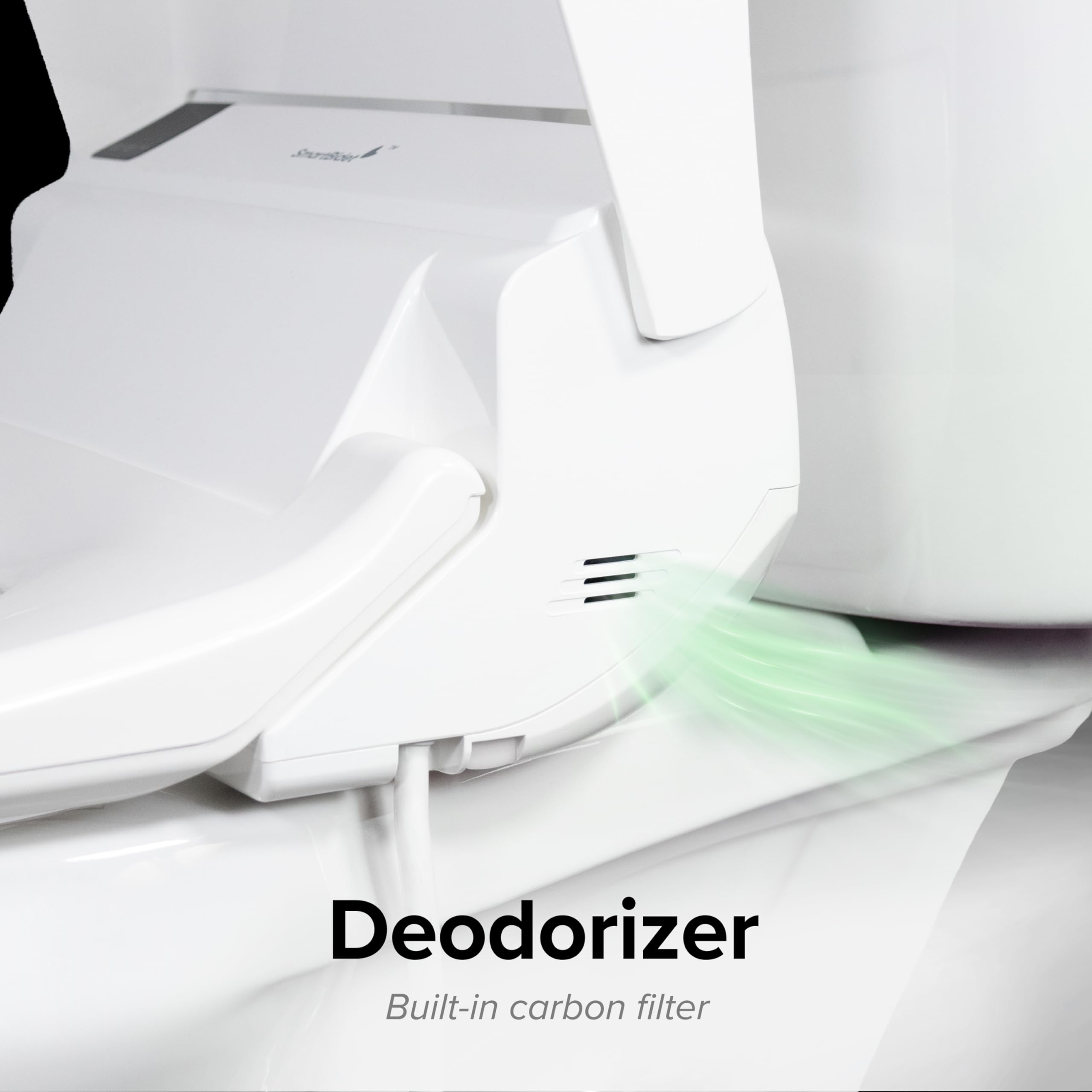 SmartBidet® SB-3000 Electric Smart Bidet™ Toilet Seat for Elongated Toilets with Remote Control with Screen, Unlimited & On Demand Warm Water