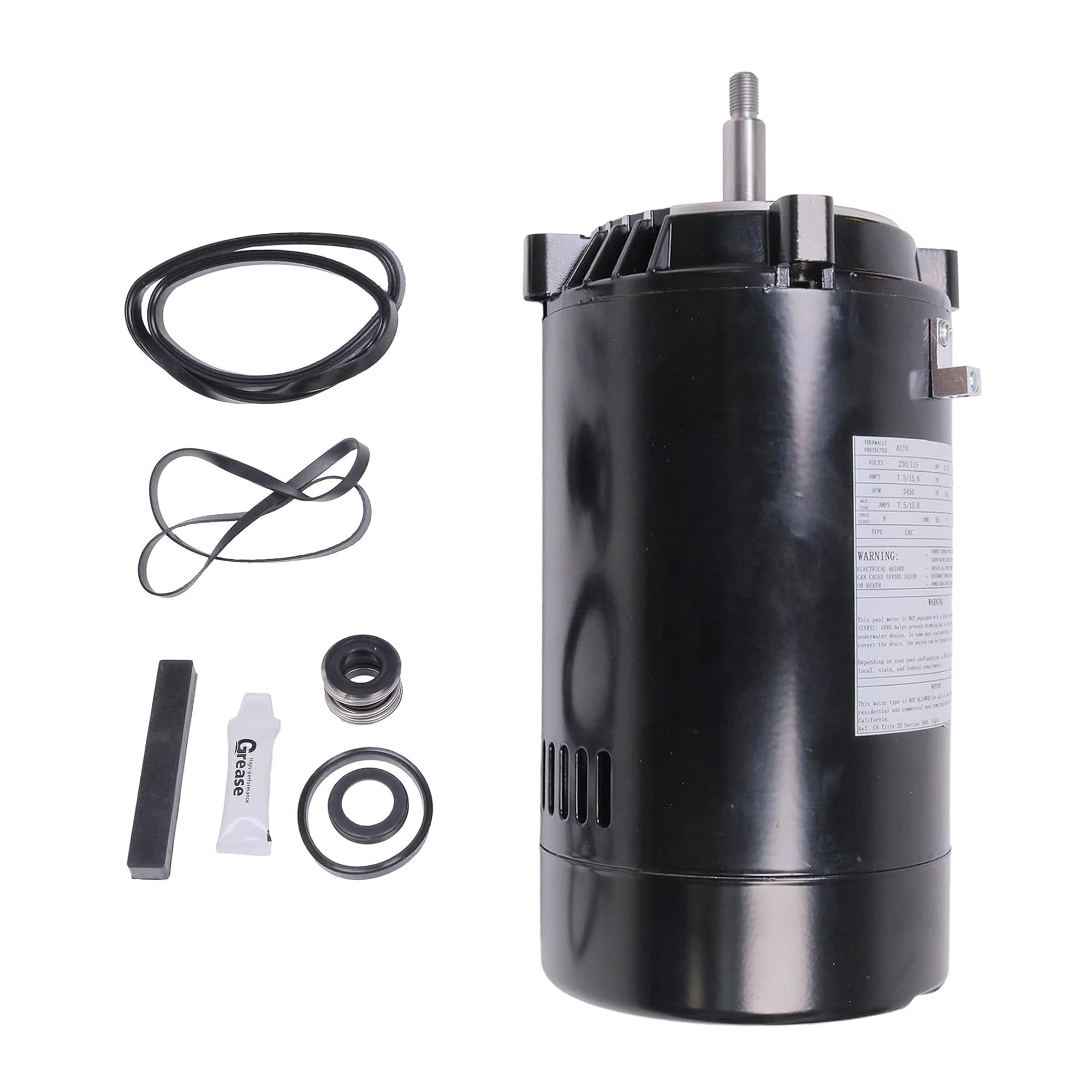 Photo 1 of UST1102 Swimming Pool Pump Motor and Seal Replacement Kit, 1HP Pool Pump Motor Up-Rated 56J Frame