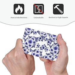 Abstract Blue White Flower 1 Gang Light Swich Cover