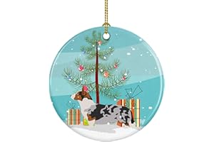 Caroline's Treasures Welsh Corgi Cardigan Christmas Ceramic Ornament Christmas Tree Hanging Decorations for Home Christmas Holiday, Party, Gift, 3 in, Multicolor