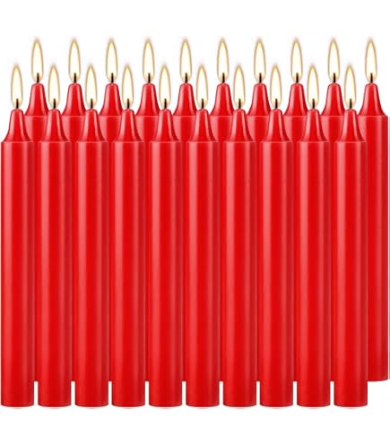 thumbnail image 2 of 120 Bulk Candles Mix – 60 White & 60 Black – 4" X 1/2" – Unscented, Smokeless, Non-Drip – Perfect For Magic, Spell, Holiday & Christmas Tree Decor 2 of 6