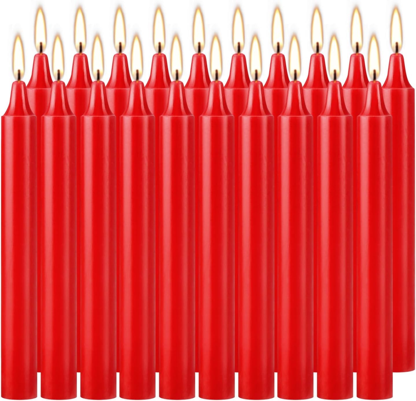 Photo 1 of Howemon Red Candles Set of 40, 4" Red Spell & Chime Candles, Unscented Mini Taper Candle for Witchcraft, Wiccan Altar, Magic Tools, Rituals, Prayer, Meditation and Christmas Party Decoration