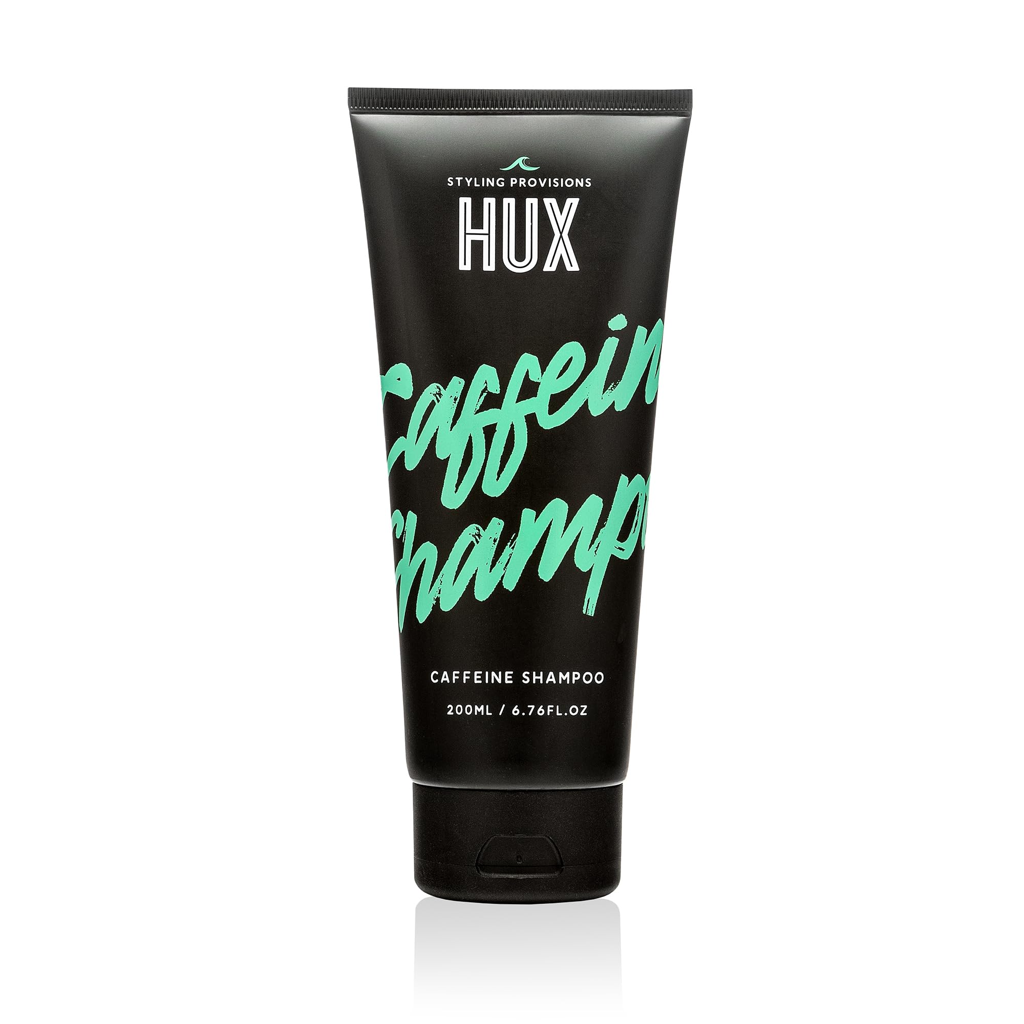 HUX caffeine Shampoo, a hair and beard shampoo with Aloe Vera, Caffeine, and patchouli essential oil, to soften cleanse and strengthen your hair, 200ml