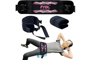 FYGL Hip-Thrust-Belt, Foldable Design, Slip-Resistant Padding, Supports 300 lbs, Ideal for Glutes Training with Dumbbells, Ke