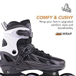 PAPAISON Adult Adjustable Inline Skates for Men