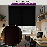 FURNISHED Thermal Blackout Roller Blind Brown 165x165 cm (W x L) view 3