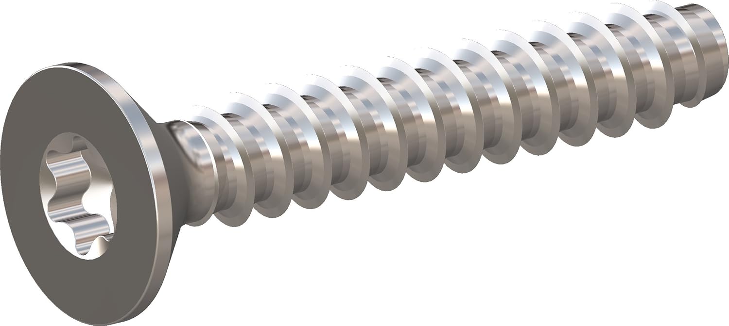 Screwerk Screw for plastics, 100 pc, Flat head 90 deg with 6lobe drive