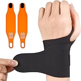 2PCS Ulnar Wrist Brace for Right &amp; Left Hand, Ultra-Thin Elastic Wrist Wrap Compression for TFCC Tear and Repetitive Wrist Use Injury, Wrist Support for Carpal Tunnel, Tendonitis, Pain Relief (Black)