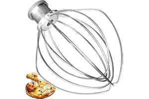 ABTER K45WW Stainless Steel Wire Whip for KitchenAid,Attachment for Kitchen aid 4.5 and 5-Quart Tilt-Head Stand Mixer