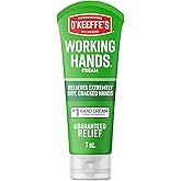 O'Keeffe's Working Hands Hand Cream for Extreme Dryness - 7 oz Tube (1 Pack) - Repairing Skincare for Cracked, Dry Hands