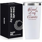 Tattoo Artists Gifts, Gifts for Tattoo Artists on National Tattoo Story Day, Birthday and Christmas, 20oz Insulated Stainless Steel Travel Tumbler - Blood of my clients