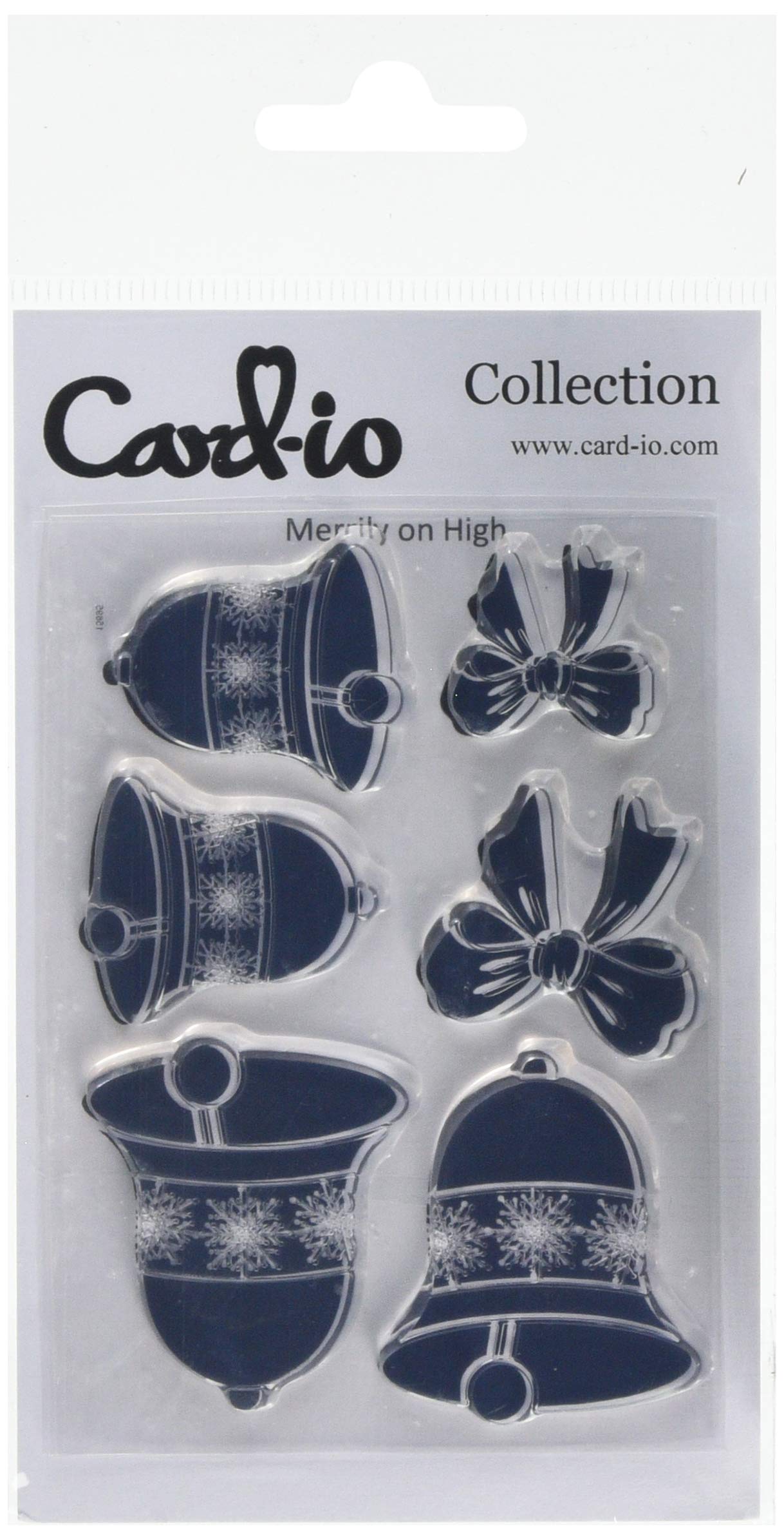 Card-io Merrily On High Clear Stamp Set, Synthetic Material, 16.6 x 8.4 x 0.4 cm