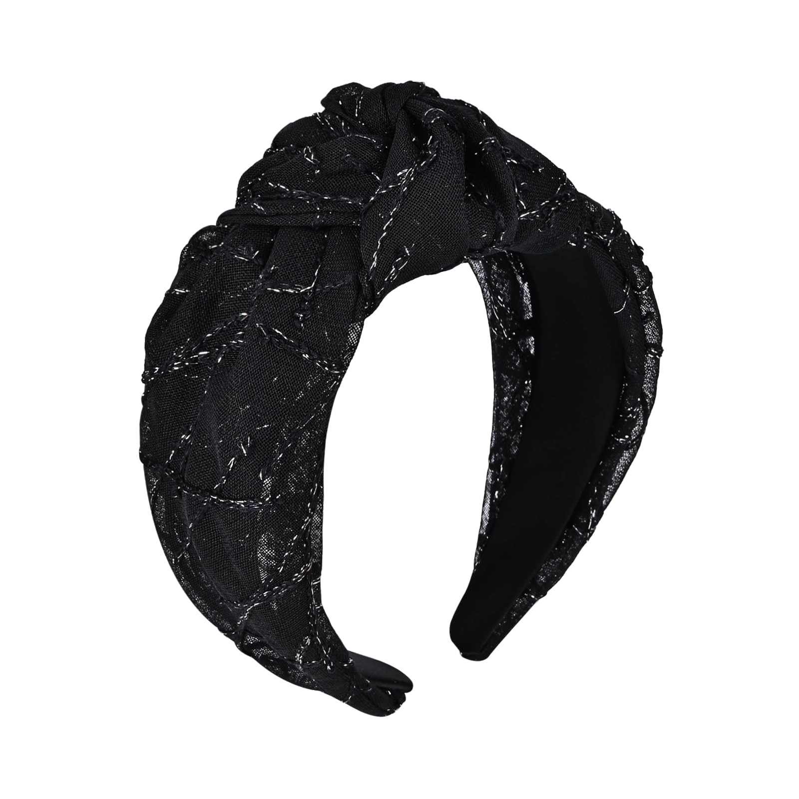 Amariver Knotted Headband for Women Non-slip Head Bands Top Knot Headbands Solid