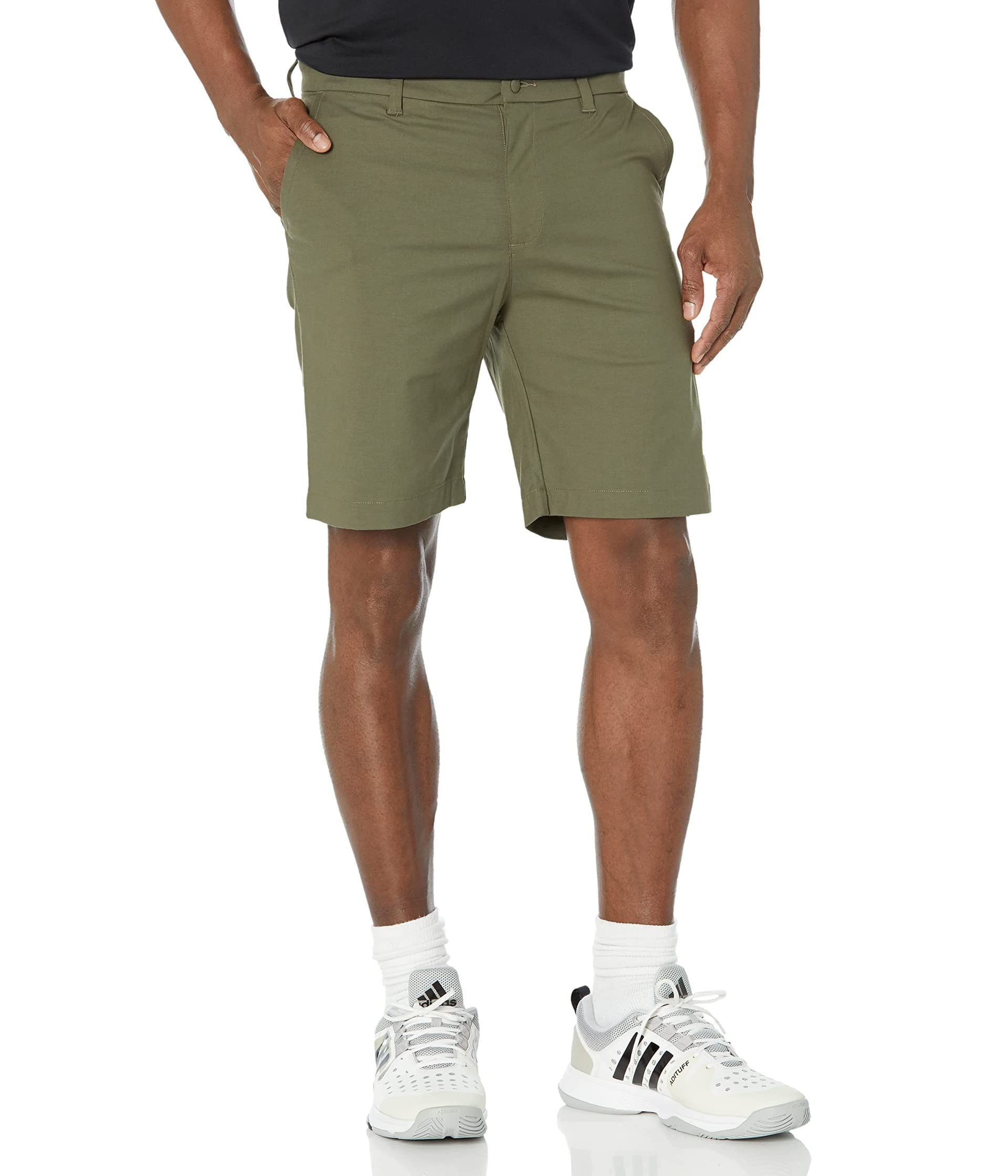 adidas Golf Men’s Go-To 9-Inch Golf Short, Olive Strata, 40″