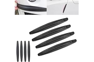 ANLINKSHINE 8 Packs Anti-Collision Patch Car Bumper Guard Strip Anti-Scratch Bumper Protector Trim Universal Rear Bumper Protector Car Door Edge Guards Car Side Door Edge Guards Protector (Black)