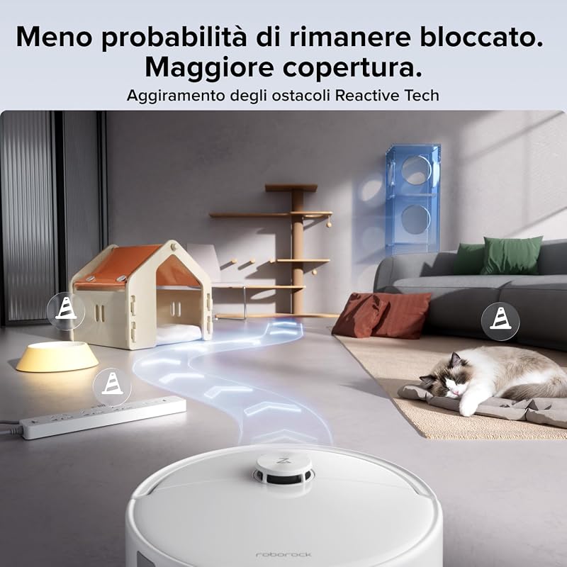 Qrevo 2 Pro Set Robot Aspirapolvere Lavapavimenti 25.000Pa, Bianco