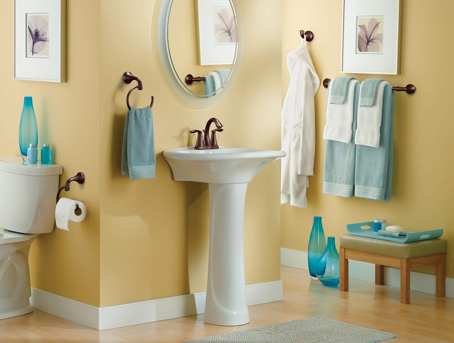 Moen YB2808BN Eva Collection European Single Post Toilet Paper Holder