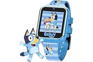 Accutime Bluey Kids Smartwatch with Camera, Games, Pedometer and Audio Recorder for Creative Play and Learning, 1.5" Touchscreen, Blue, Fits 5.5"-8.0" Wrists, for Boys and Girls Ages 3+