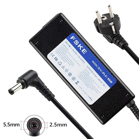 FSKE® Netzteil AC Adapter Ladegerät 24V 4A (kompatibel mit 24V 3A) Verbinder:5.5 * 2.5mm