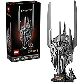 LEGO Icons The Lord of The Rings: Sauron's Helmet - Building Set for Adults, Ages 18+ - Bedroom, Home Office, Book Shelf Deco
