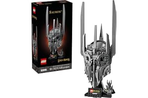LEGO Icons The Lord of The Rings: Sauron's Helmet - Building Set for Adults, Ages 18+ - Bedroom, Home Office, Book Shelf Deco