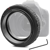 Astromania T2 T Ring Telescope Photo Camera Adapter for Canon EOS DSLR/SLR | Metal Camera Adapter Telescope Accessories, Compatible with SLR/DSLR Cameras &amp; T Adapter, for Astronophotography Observation