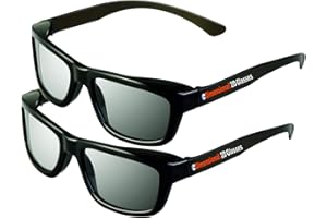 eDimensional 2D Glasses 2 Pack - Turns 3D Movies Back into 2D 2 Pairs for Sony, LG, Vizio TV's and with All Other Passive 3D Televisions Also for use in RealD 3D Theaters!