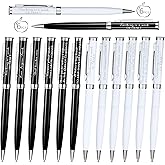 Spakon 12 Pcs Teachers Pens Bulk Christmas Teacher Appreciation Gifts Black Ink Retractable Ballpoint Pen Teaching Thank You Gifts Office Writing Stationary for Men Women