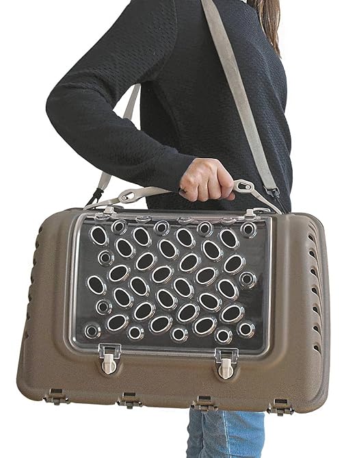 Transportbox Transporttasche P-BAG 44,5 x 26,5 x 28 cm braun inkl. Schultergurt