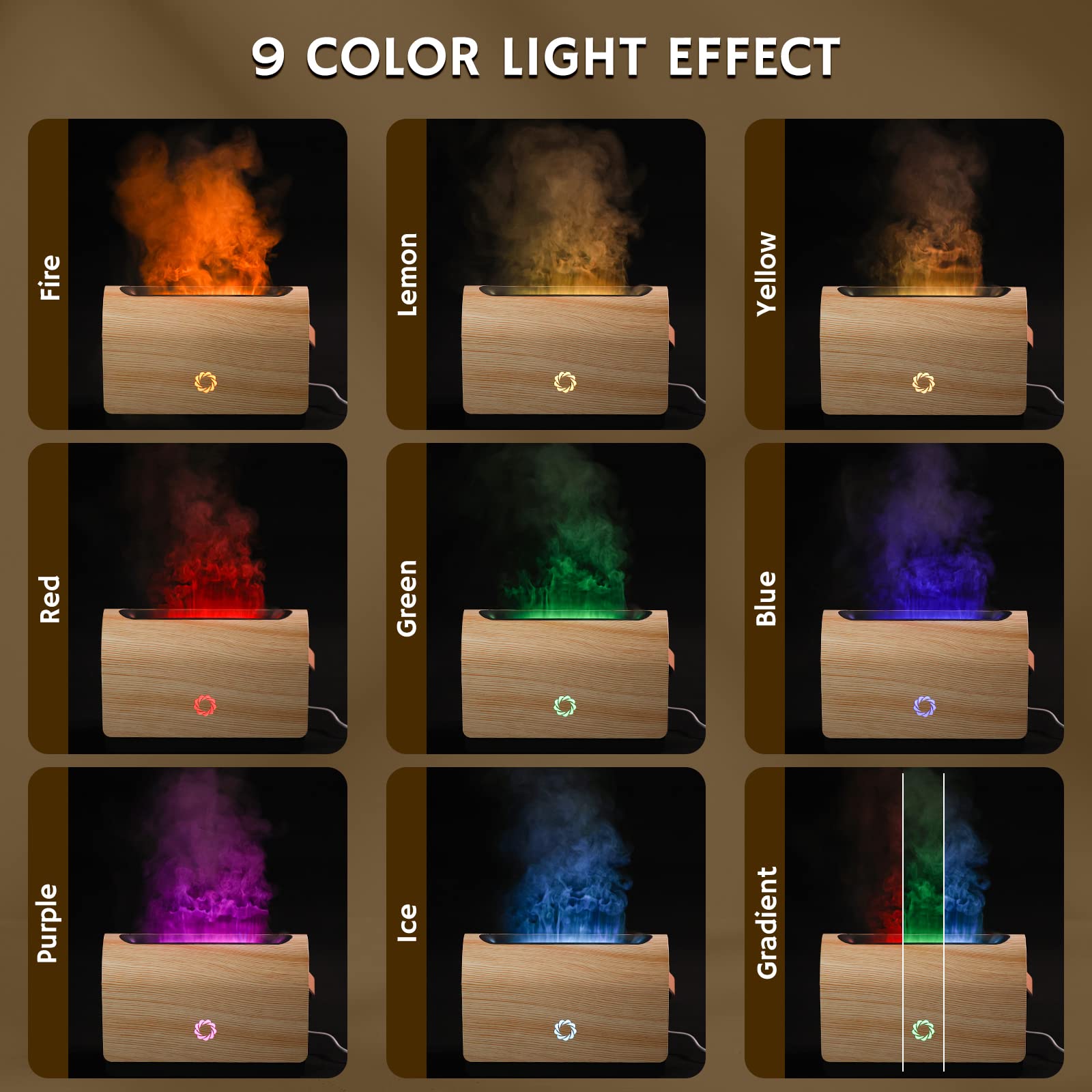 Mua Airthereal Smart WiFi 500ml Flame Diffuser with 9 Changing Colors ...