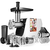 OSTBA Electric Meat Grinder 2000W MAX Meat Mincer with Sausage Stuffer, 5 in 1 Food Grinder with Sausage, Kubbe…