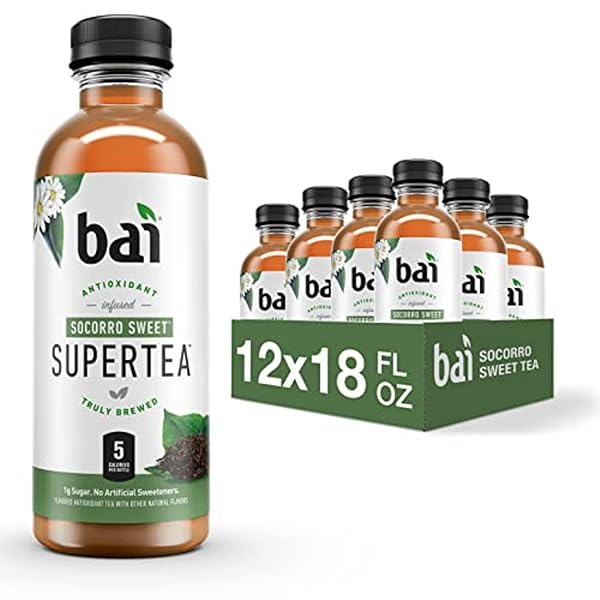 BAI ICED TEA, SOCORRO SWEET, ANTIOXIDANT INFUSED SUPERTEA,...