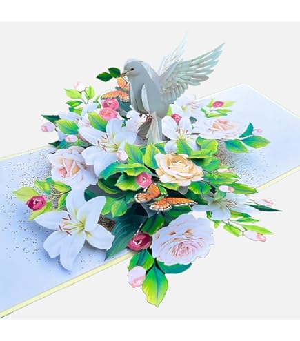 Oritouchpop Sympathy And Condolence Greeting Card, White - Want It All
