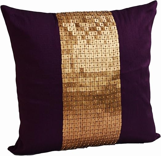 Amazon Com Amore Beaute Handmade Purple Throw Pillows Covers In
