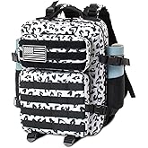 CtopxCone 25L Small Military Tactical Backpacks For Men Camping Hiking Trekking Daypack With Bottle Pouch Bug Out Bag Lage MOLLE DayPack - 25L Heart Print Work Pack Daily Backpack
