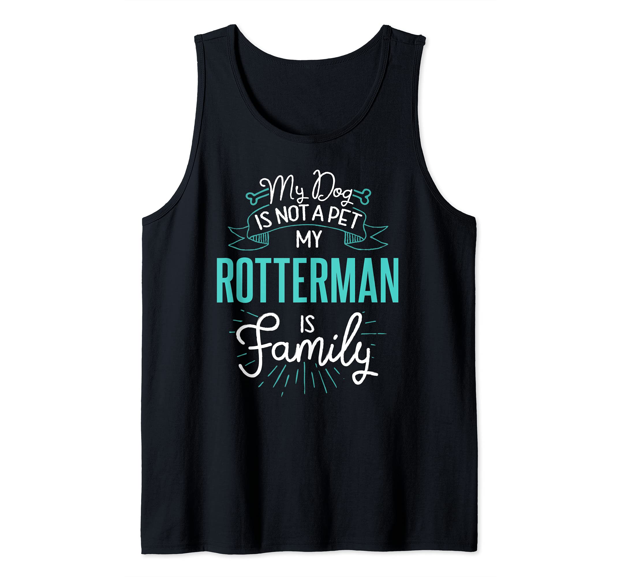 Cute Rotterman Design Family Dog Giftn Tank Top