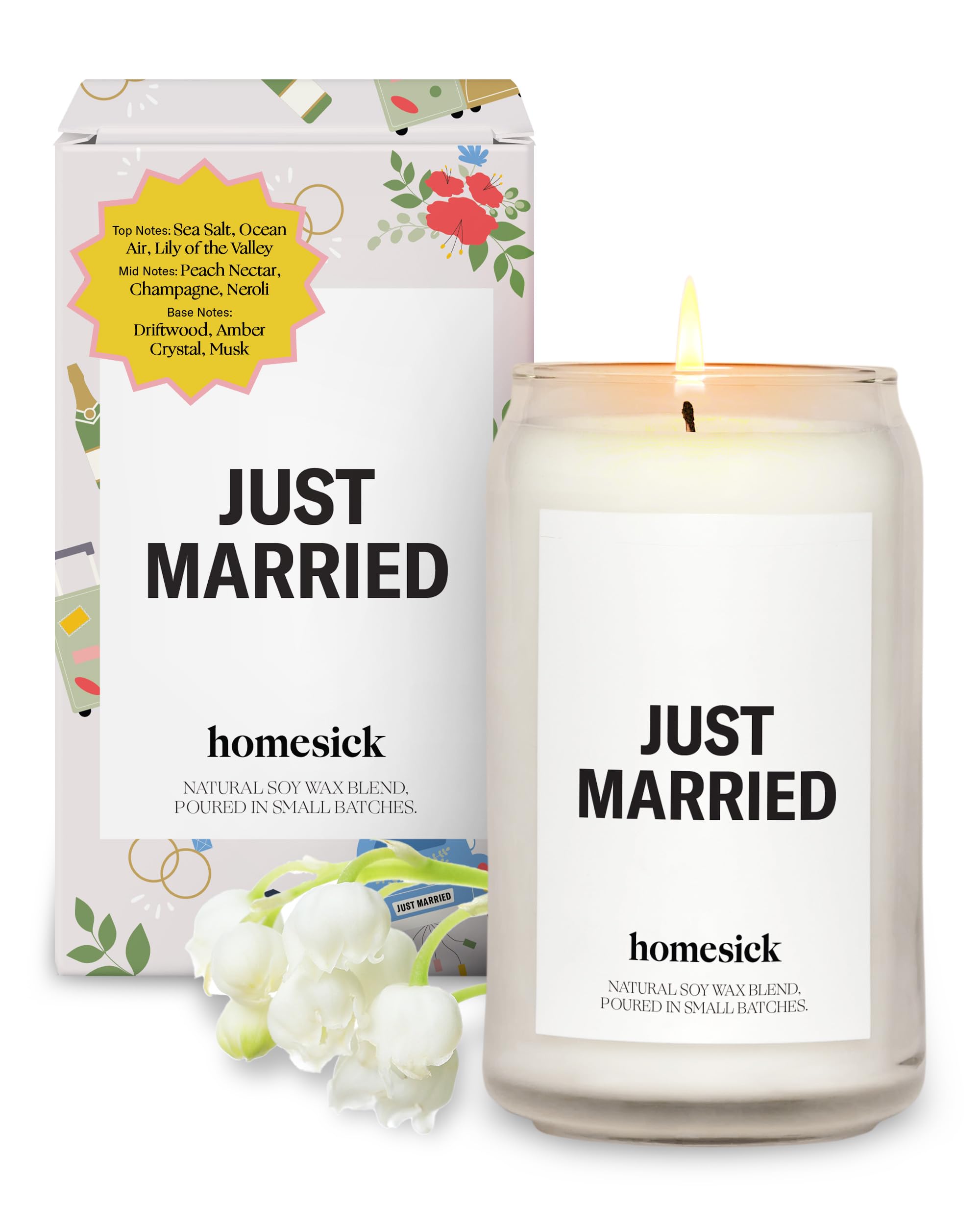 Homesick Just Married Candle